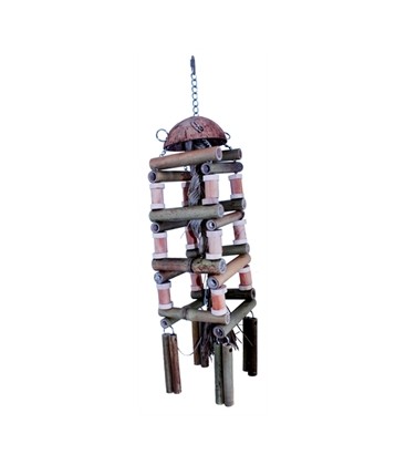  HAPPY PET NATURE FIRST SPEELGOED PAPEGAAI COCO REEL TOWER 69X15X15 CM