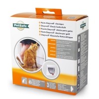 Kruik vergeven snelweg PETSAFE - STAYWELL CLASSIC KATTENLUIK 4 STANDENVERGRENDELING WIT - Het  Papegaaien Paleis